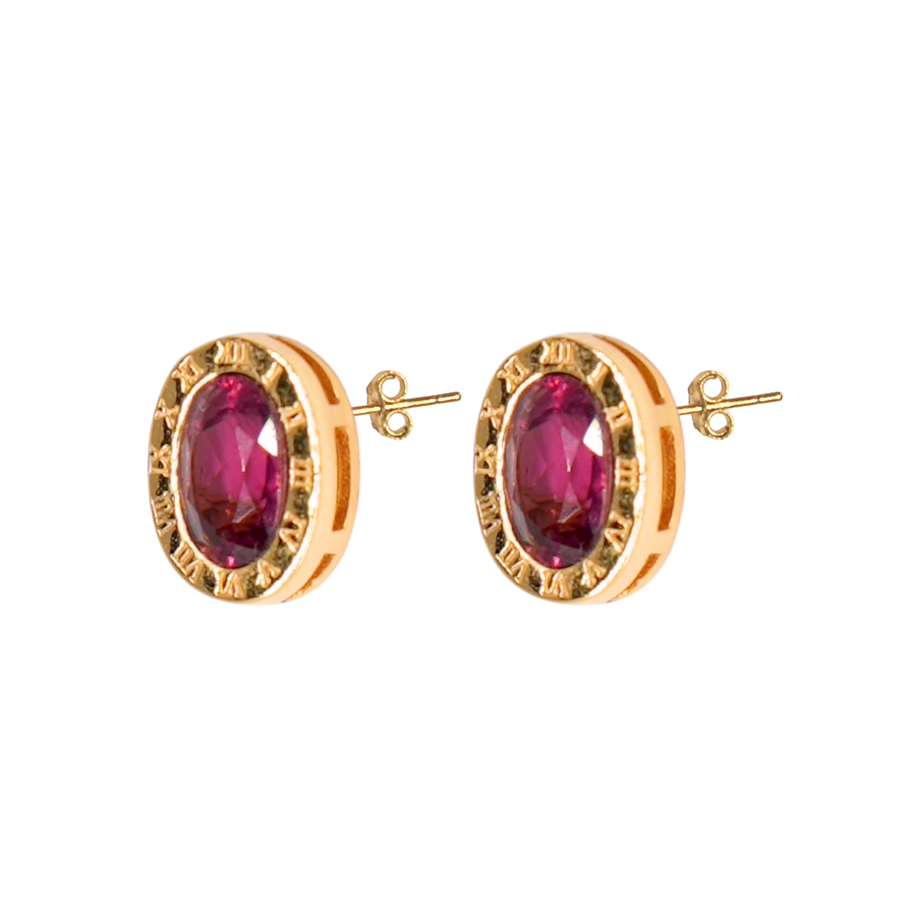 Timeless Garnet Earrings