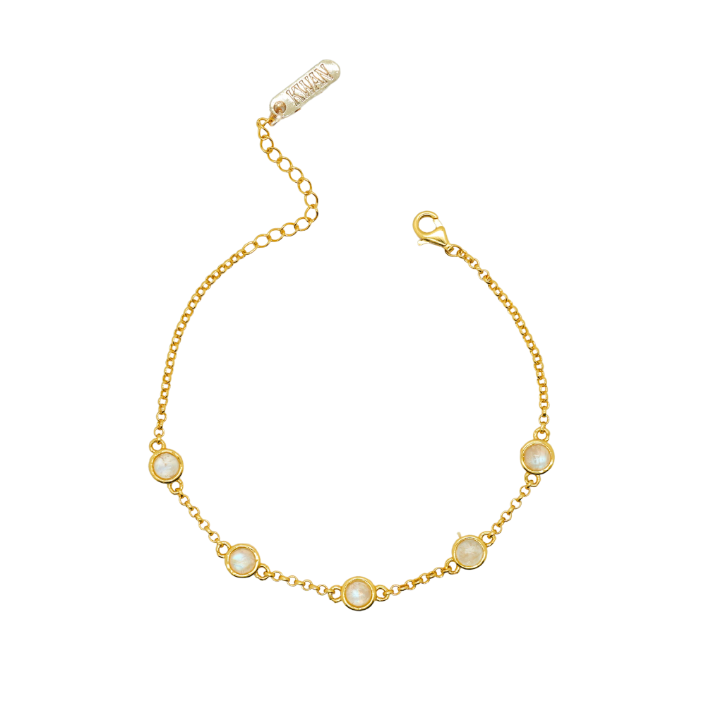 Gleaming Moonstone Bracelet