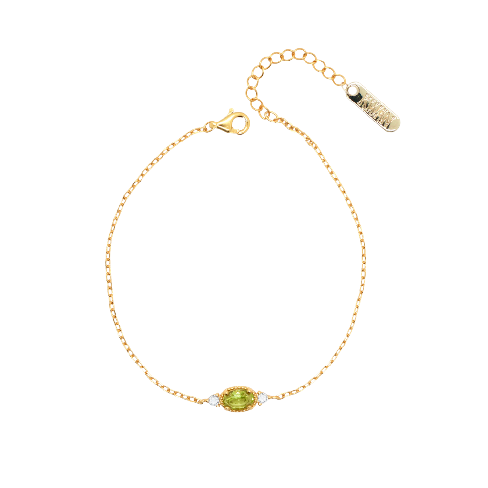 Delicate Peridot Bracelet