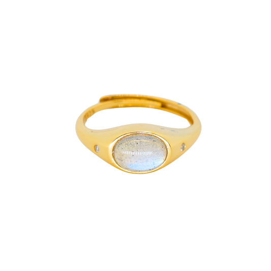 Moon Labradorite Ring