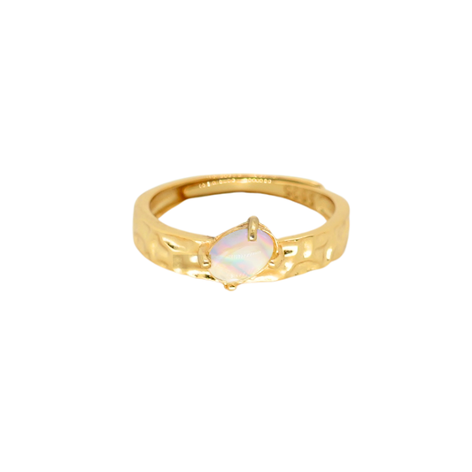 Iridescent Opal Ring