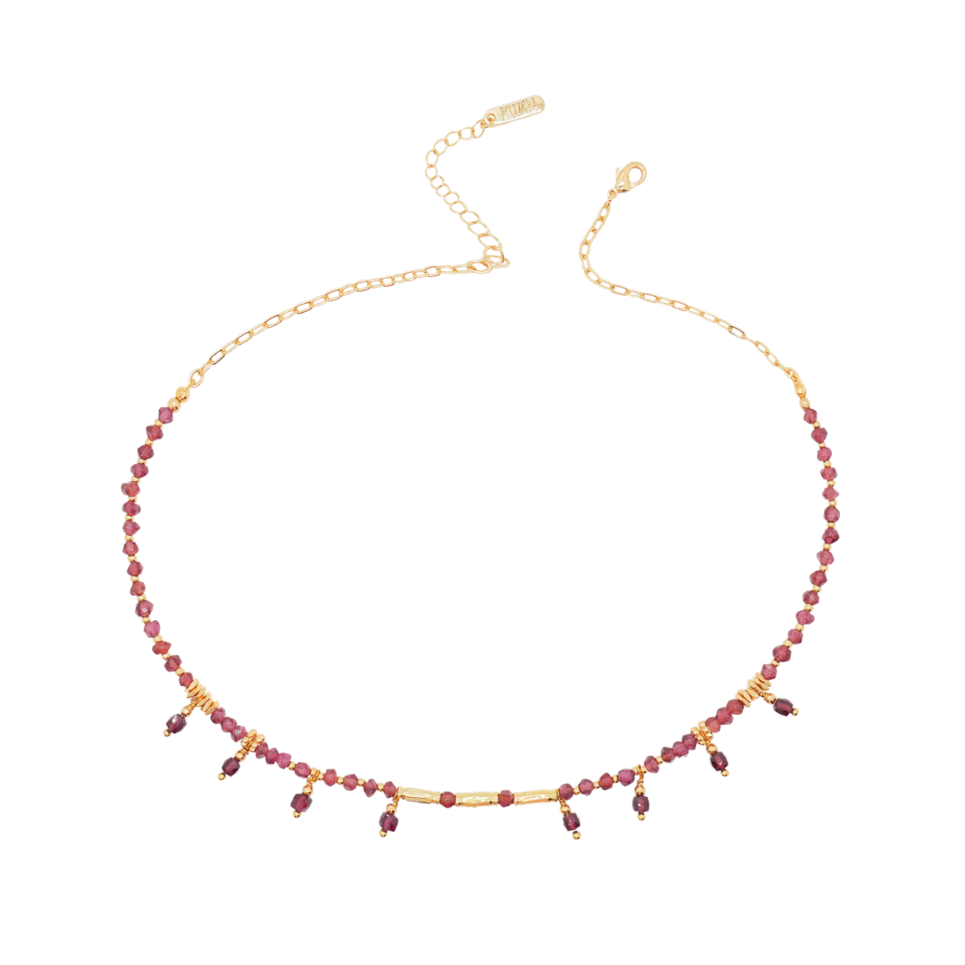 Vibrant Garnet Necklace