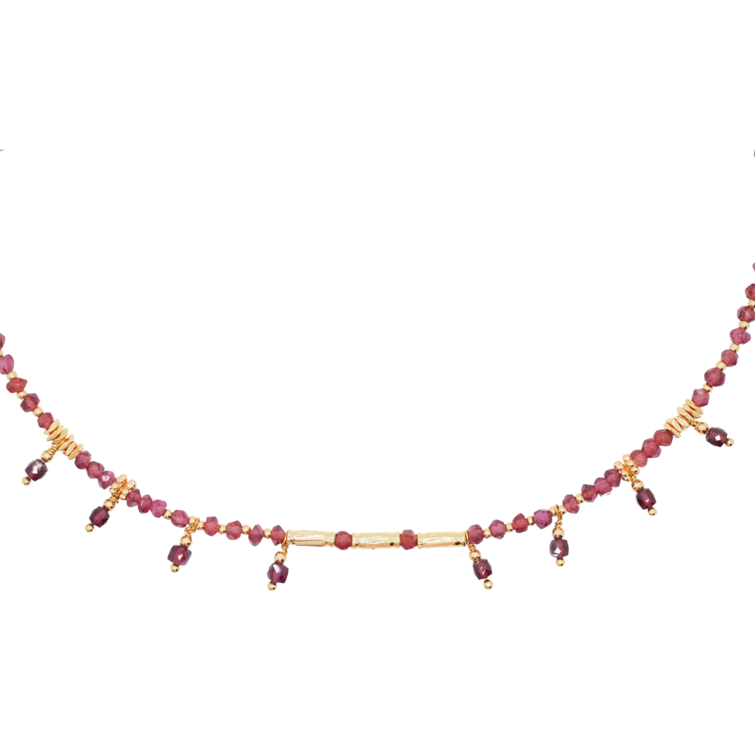 Vibrant Garnet Necklace