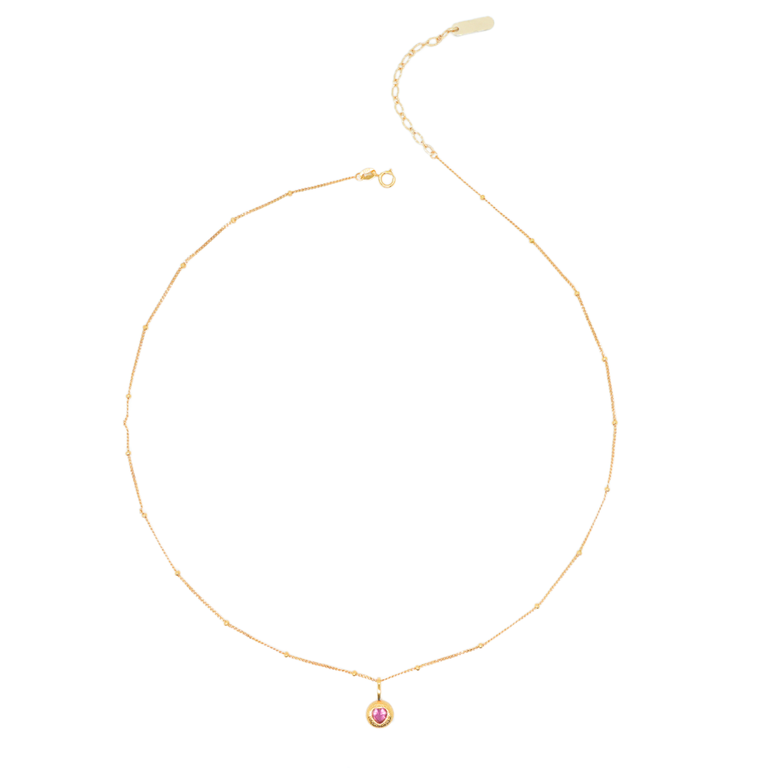 Rosy Tourmaline Necklace