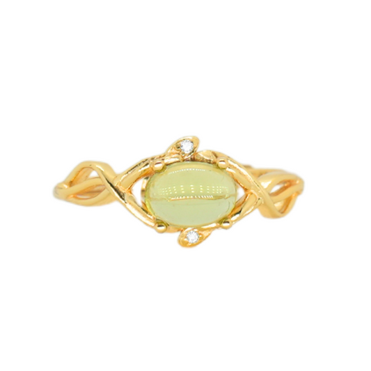 Lush Green Peridot Ring