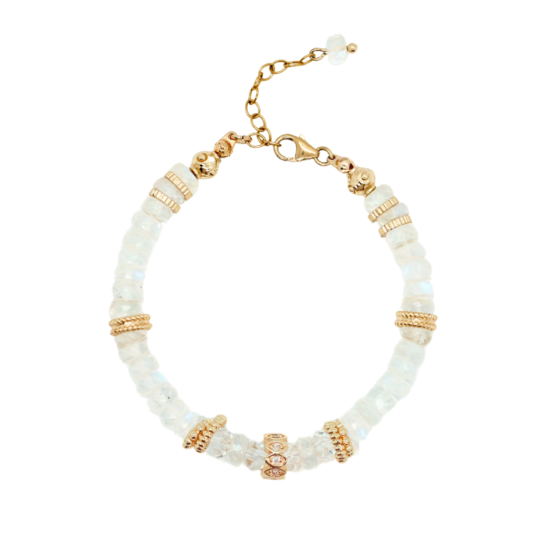 Glowy Moonstone Bracelet