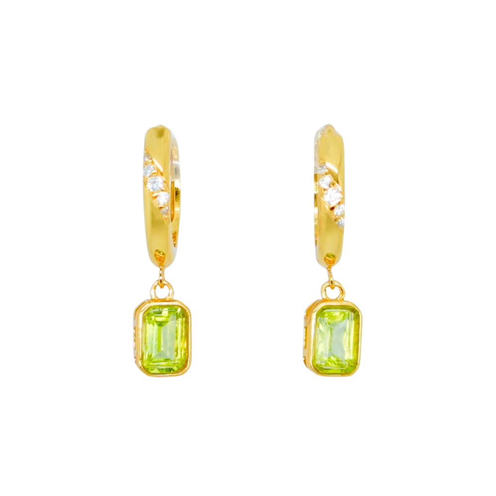 Mina Peridot Earrings