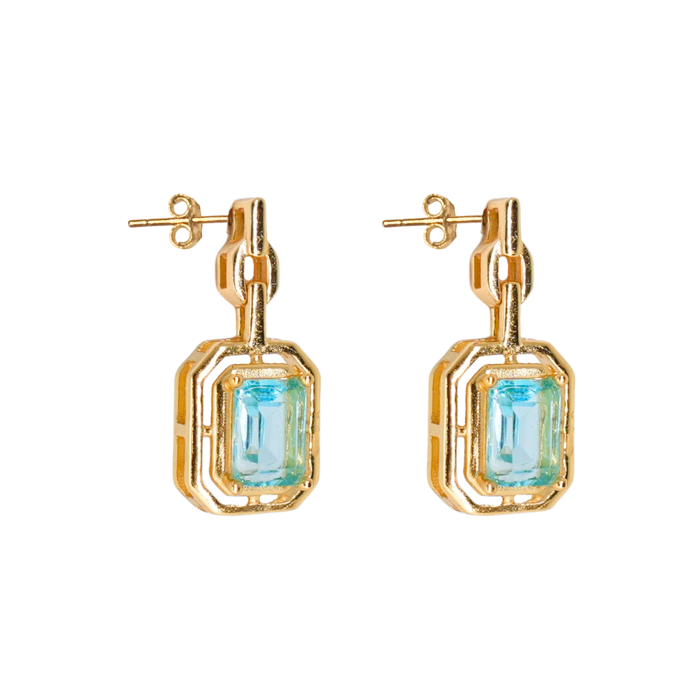 Sky Blue Topaz Earrings