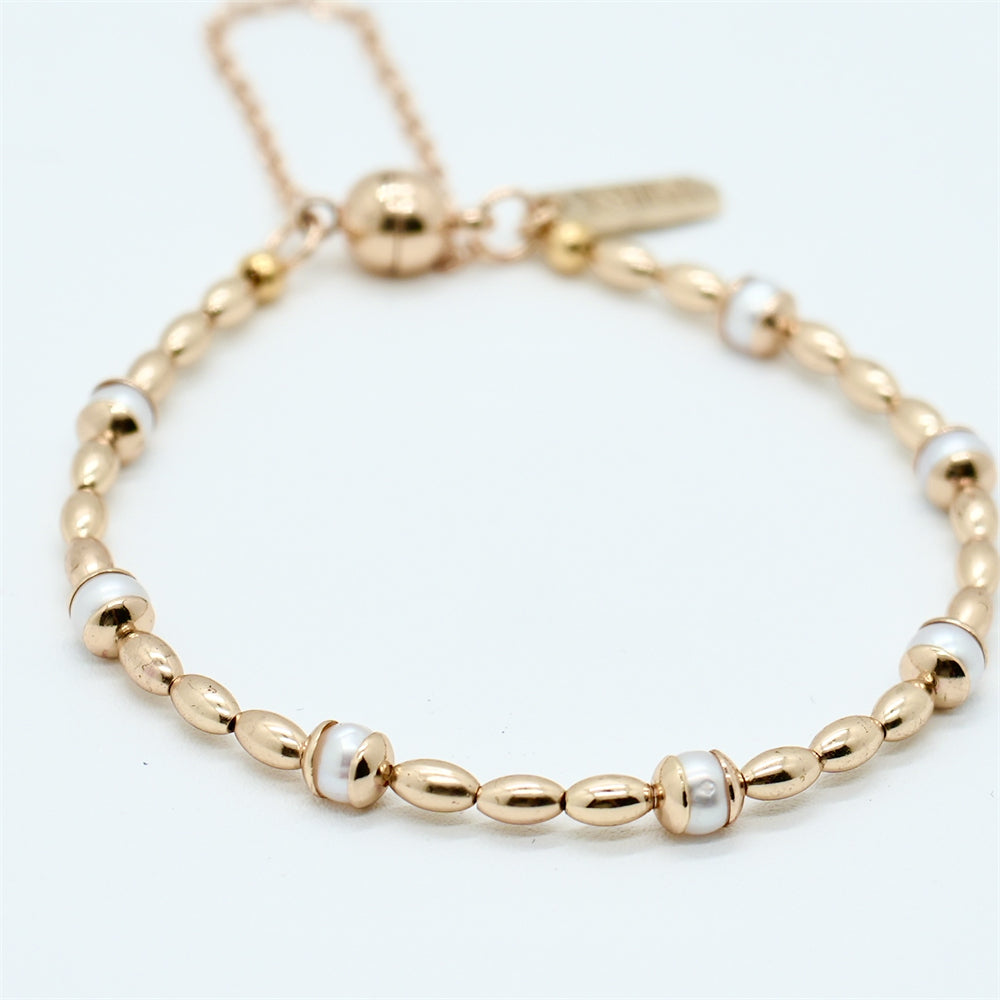 Gilded Pearl Bracelet