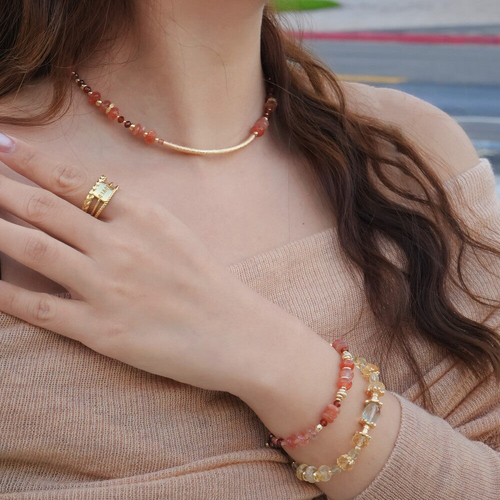 Solar Sunstone Bracelet