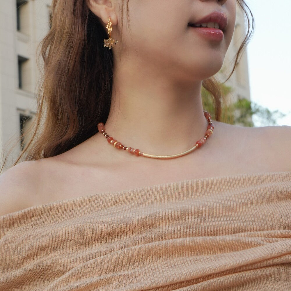 Solar Sunstone Necklace