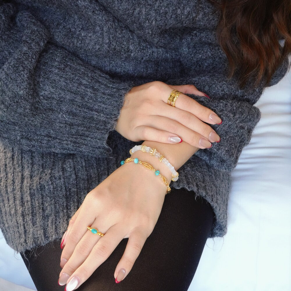 Glowy Moonstone Bracelet