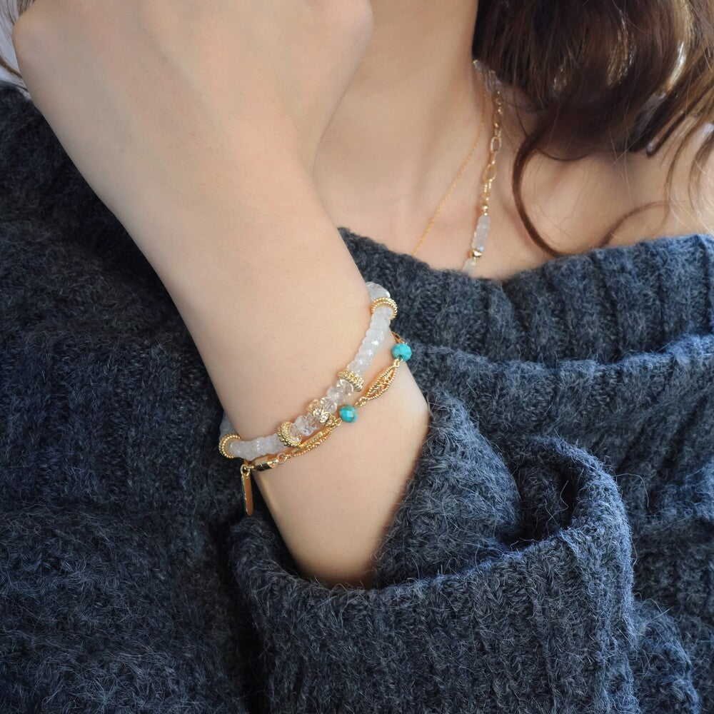 Glowy Moonstone Bracelet