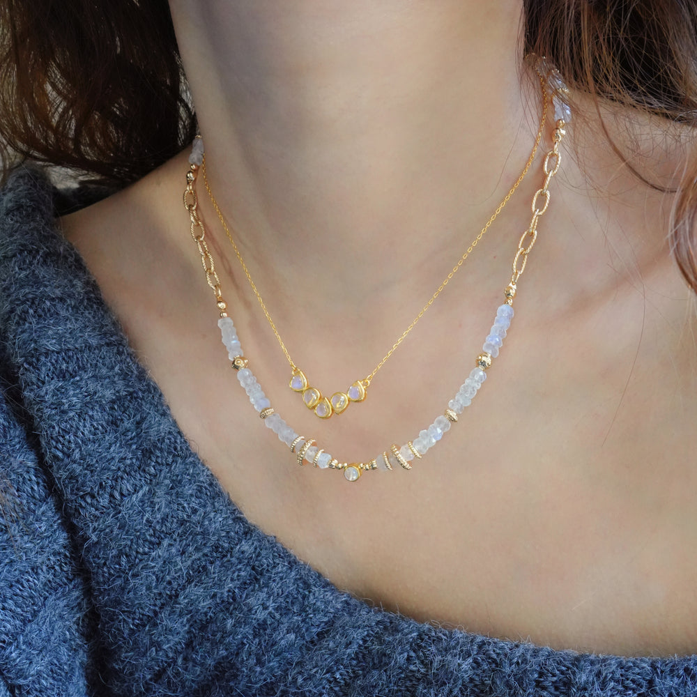 Dewy Moonstone Necklace