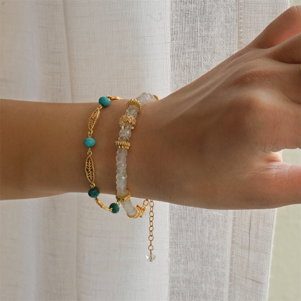 Glowy Moonstone Bracelet