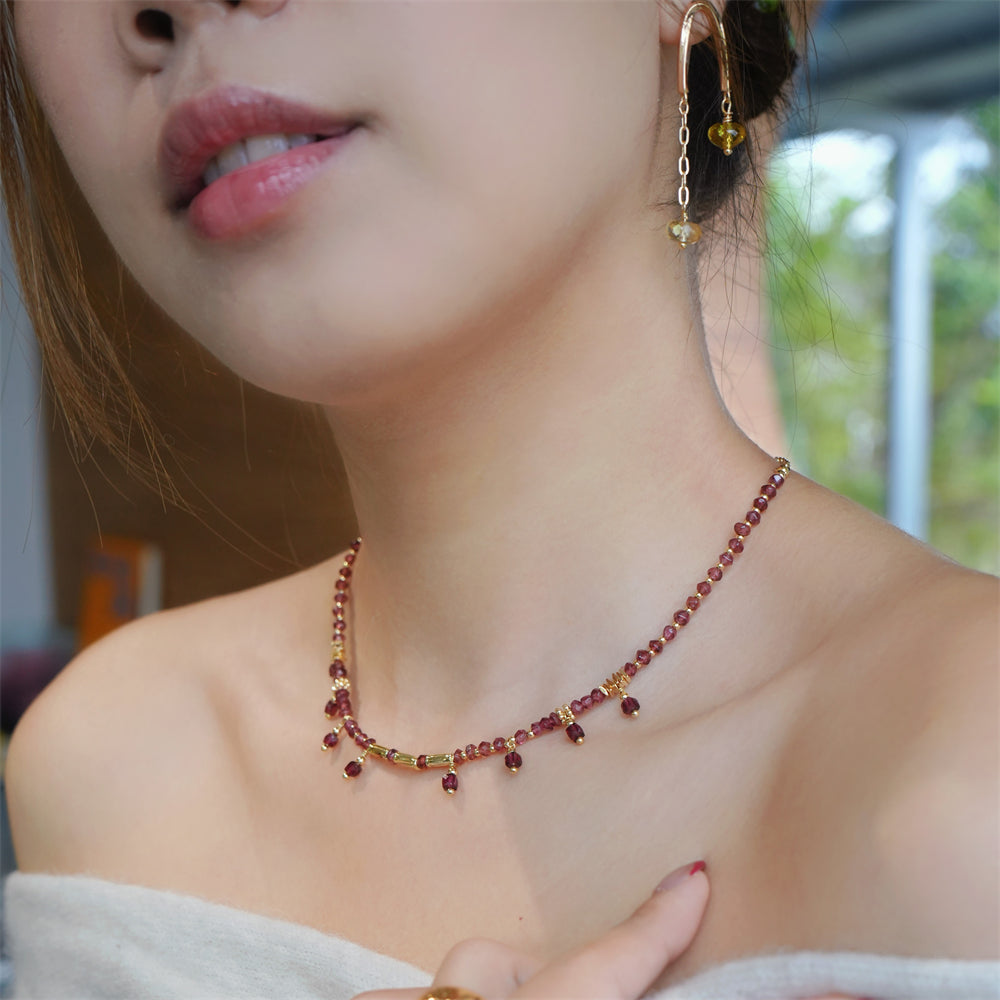 Vibrant Garnet Necklace