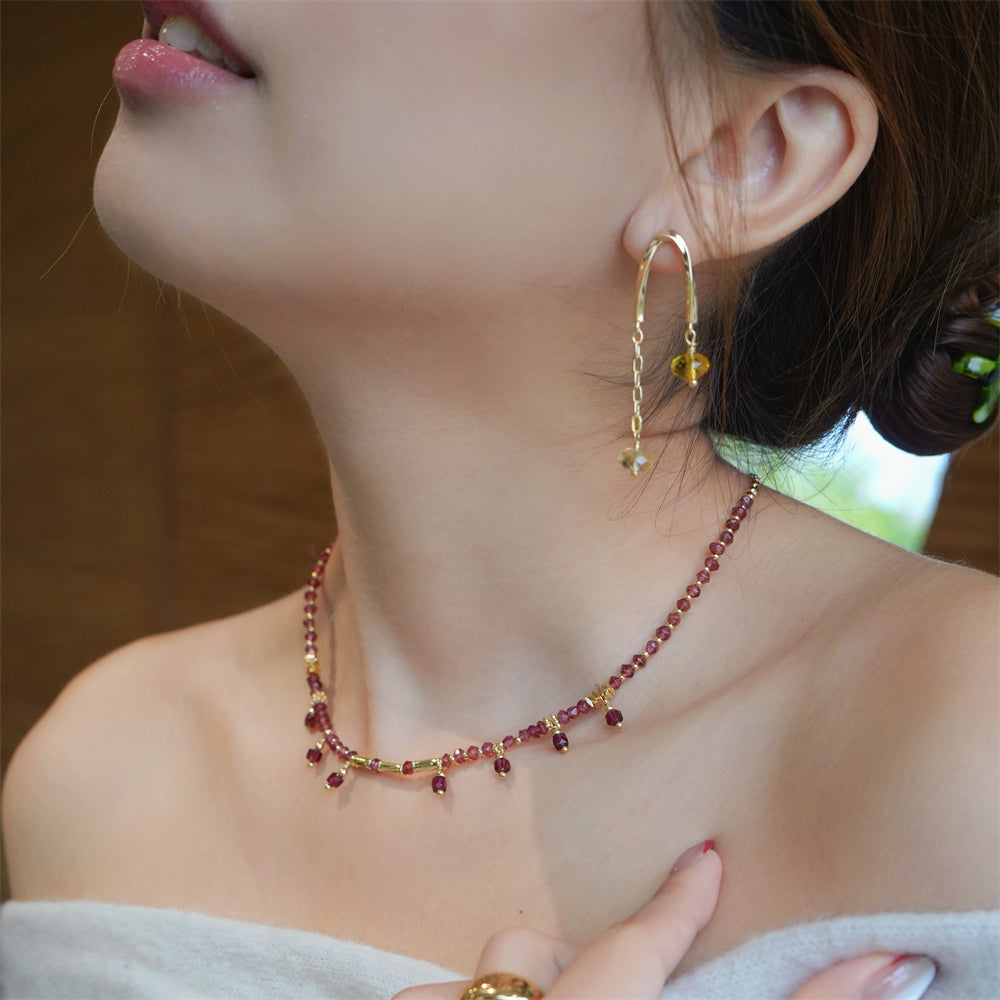 Vibrant Garnet Necklace