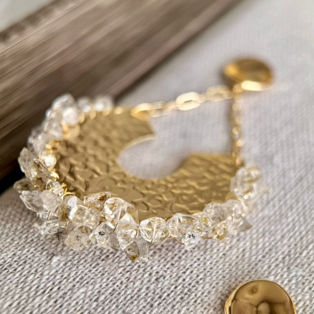 Herkimer Diamond Quartz Earrings