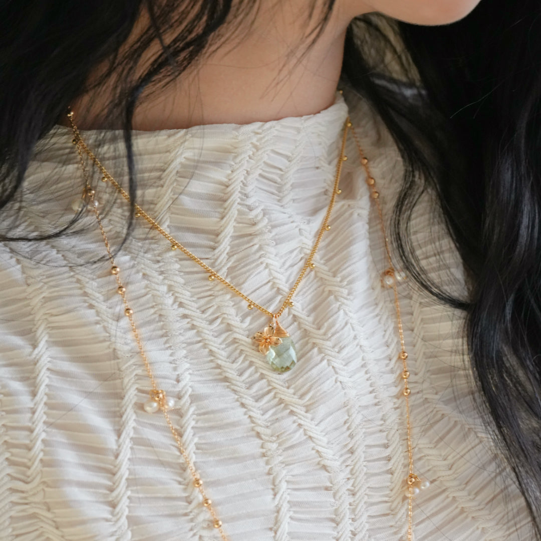 Blossom & Dew Prasiolite Necklace