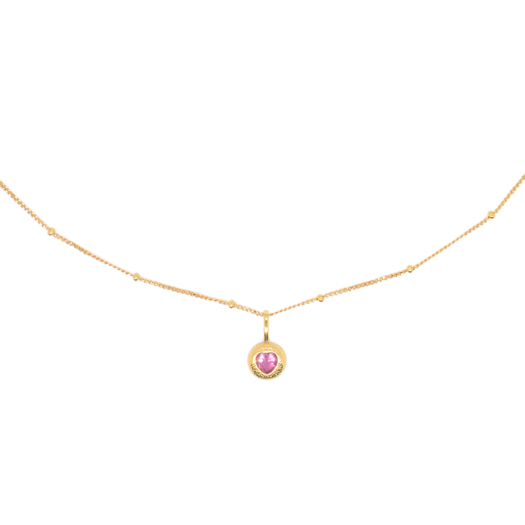 Rosy Tourmaline Necklace