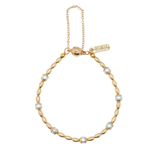 Gilded Pearl Bracelet