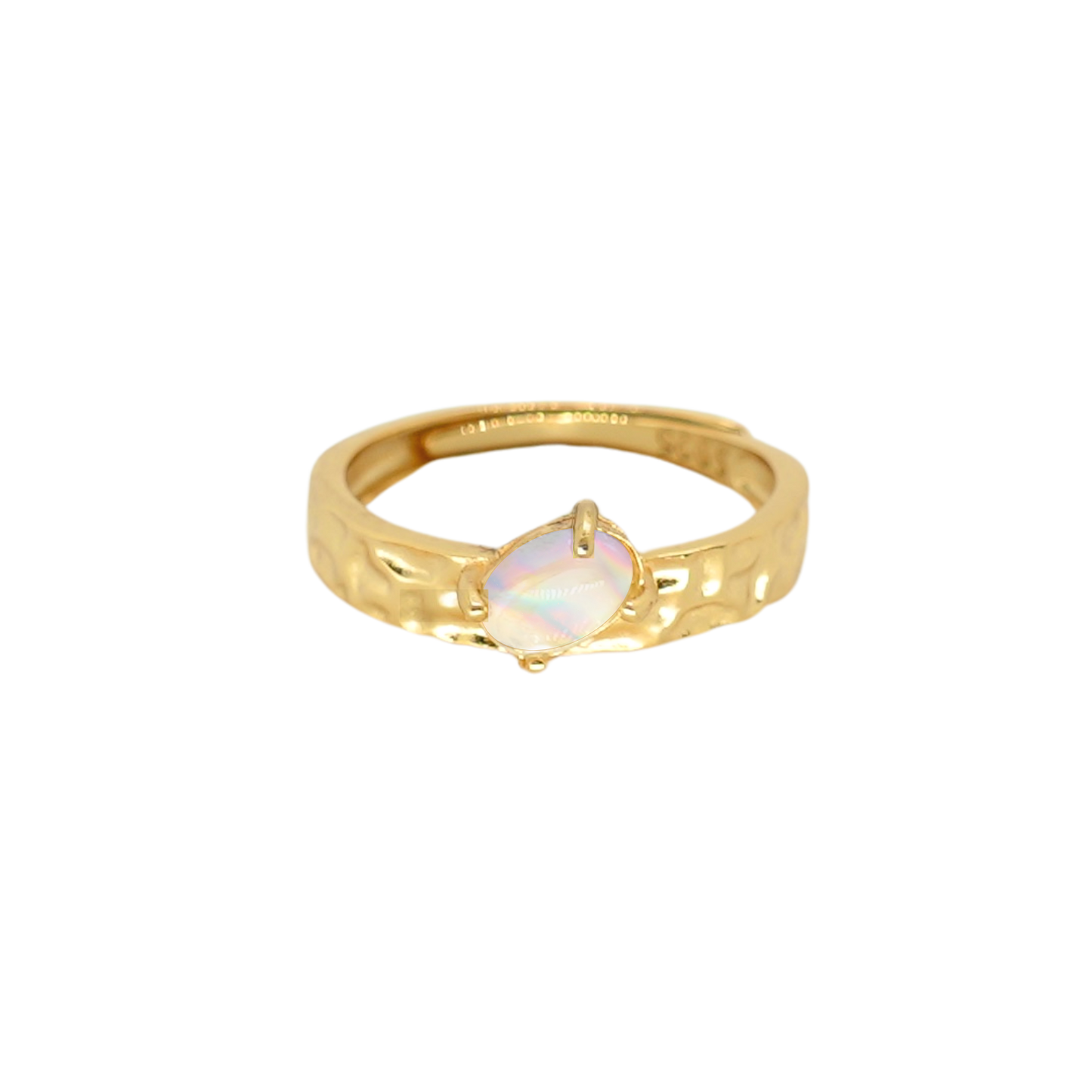 Iridescent Opal Ring