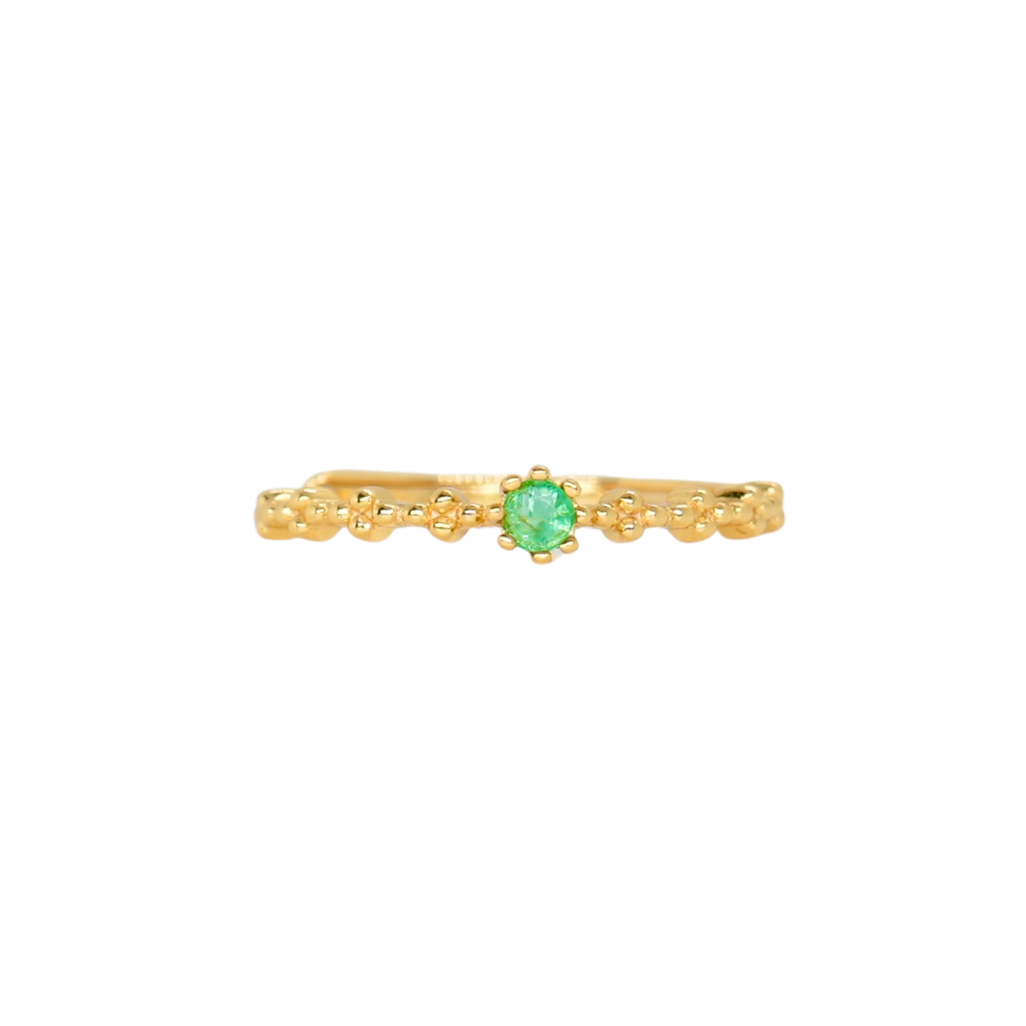 Dainty Emerald Ring