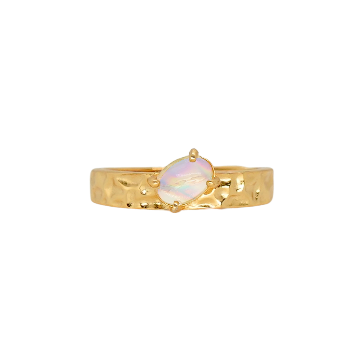 Iridescent Opal Ring