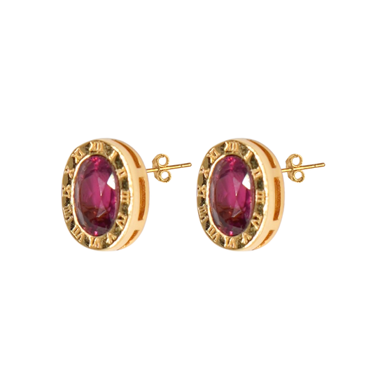 Timeless Garnet Earrings