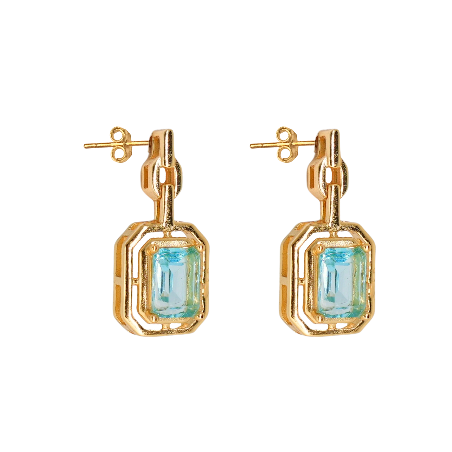 Sky Blue Topaz Earrings