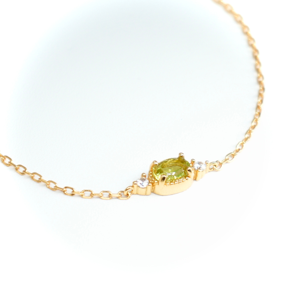 Delicate Peridot Bracelet