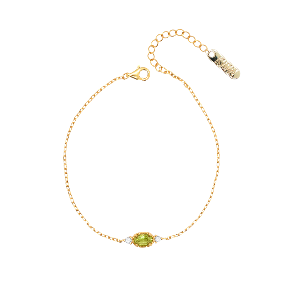 Delicate Peridot Bracelet