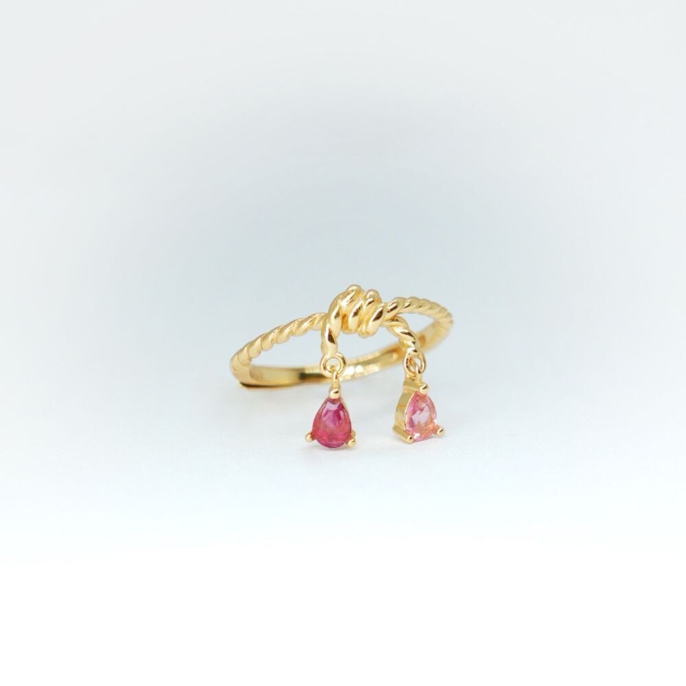 Blushing Tourmaline Ring