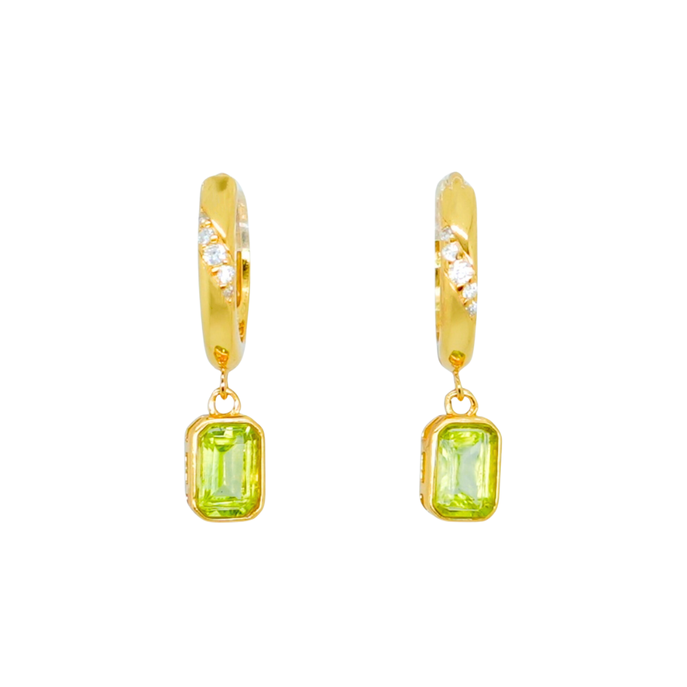 Mina Peridot Earrings