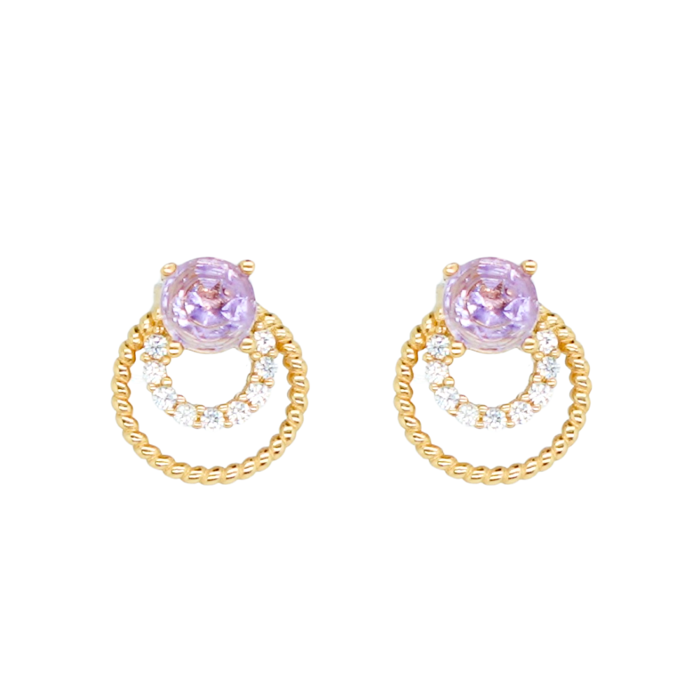 Ola Amethyst Earrings