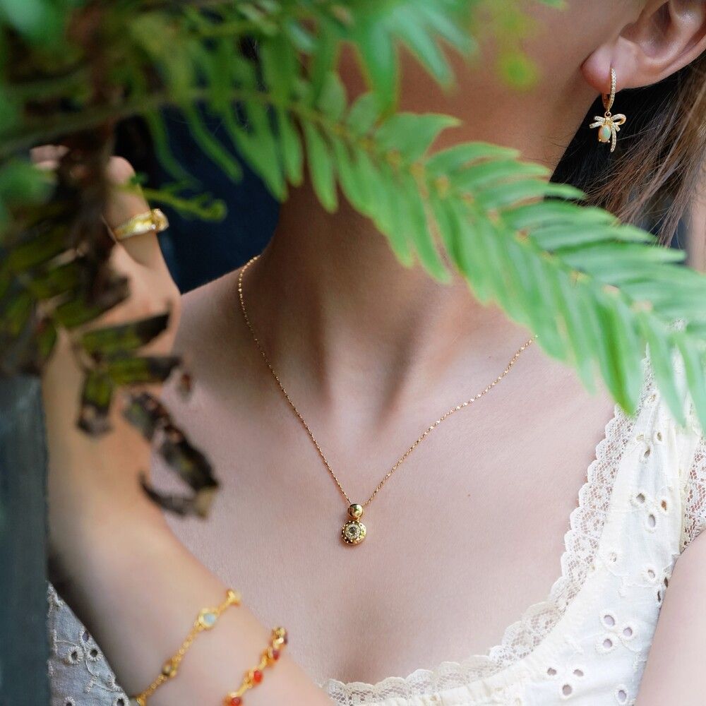 Bubble Tourmaline Necklace