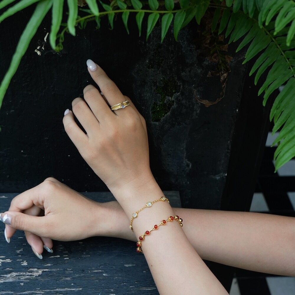 River Moonstone Ring