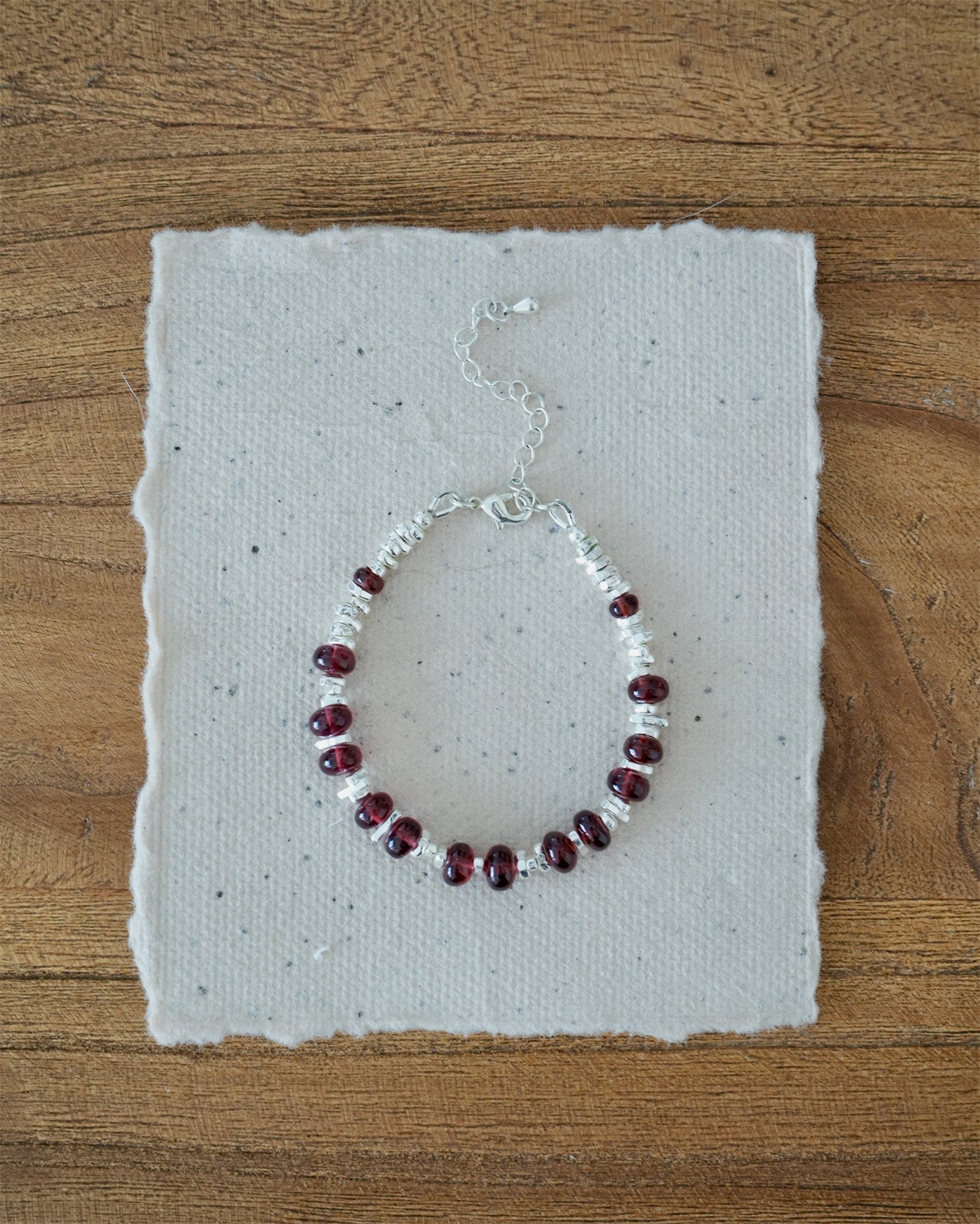 Slow Burn Garnet Bracelet