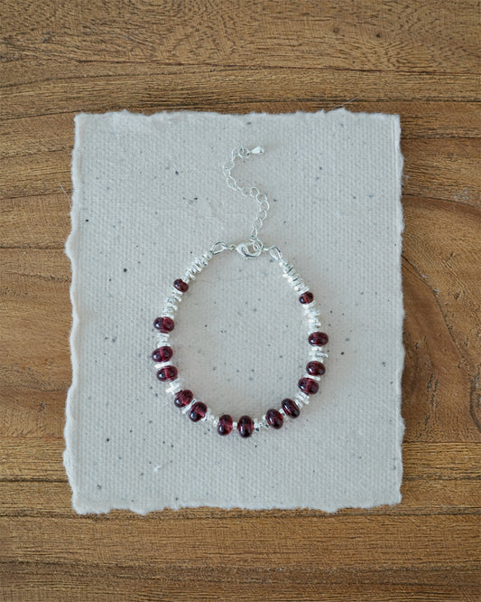 Slow Burn Garnet Bracelet