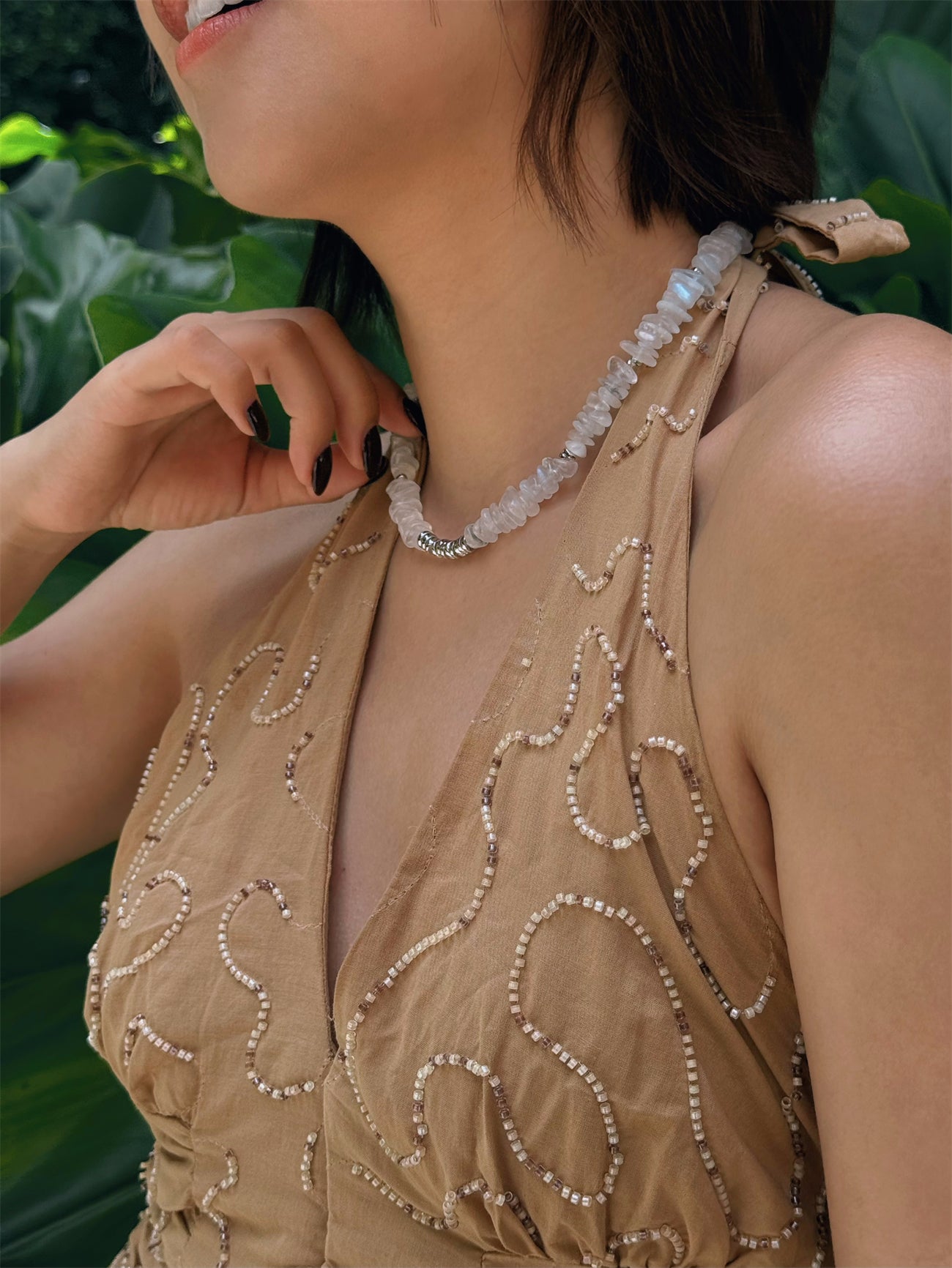 Lunar Moonstone Necklace