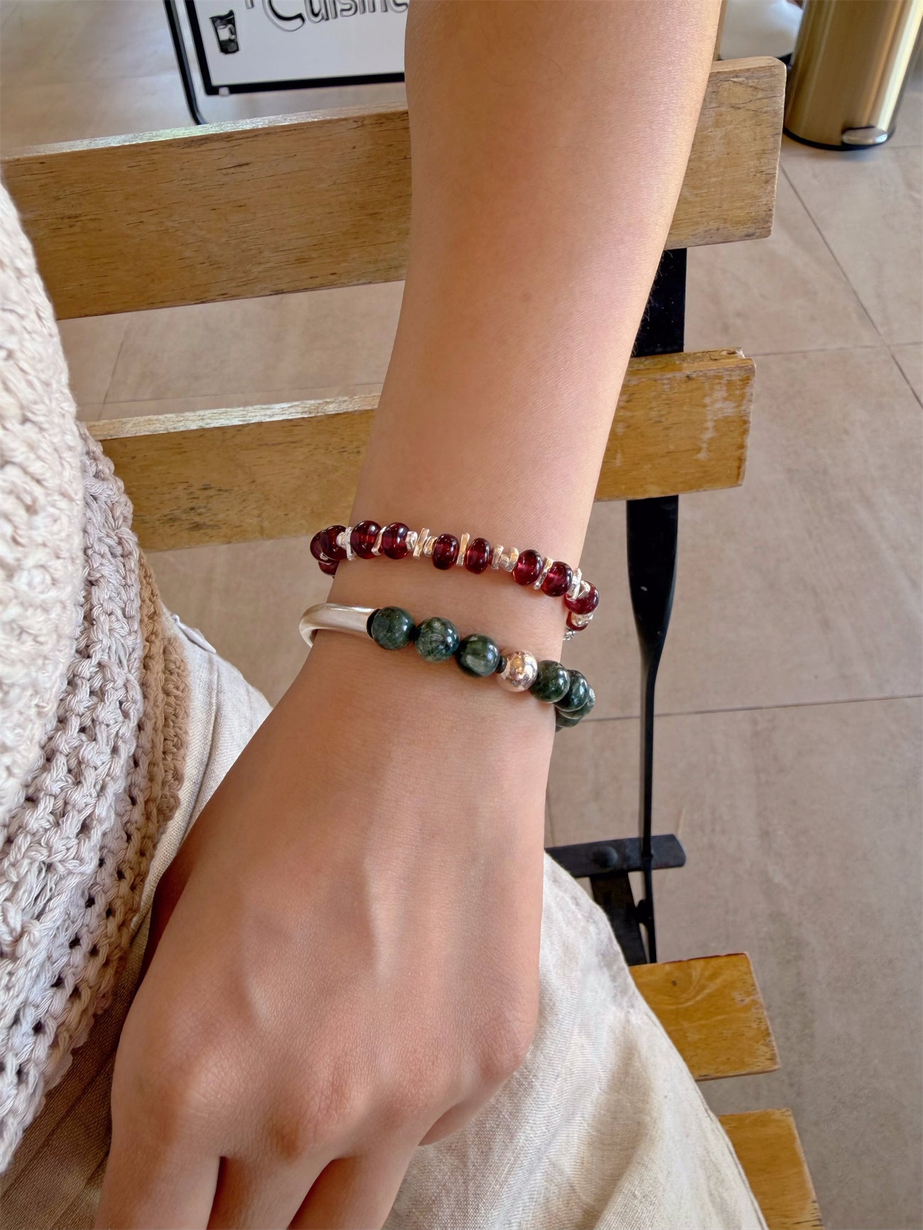 Slow Burn Garnet Bracelet