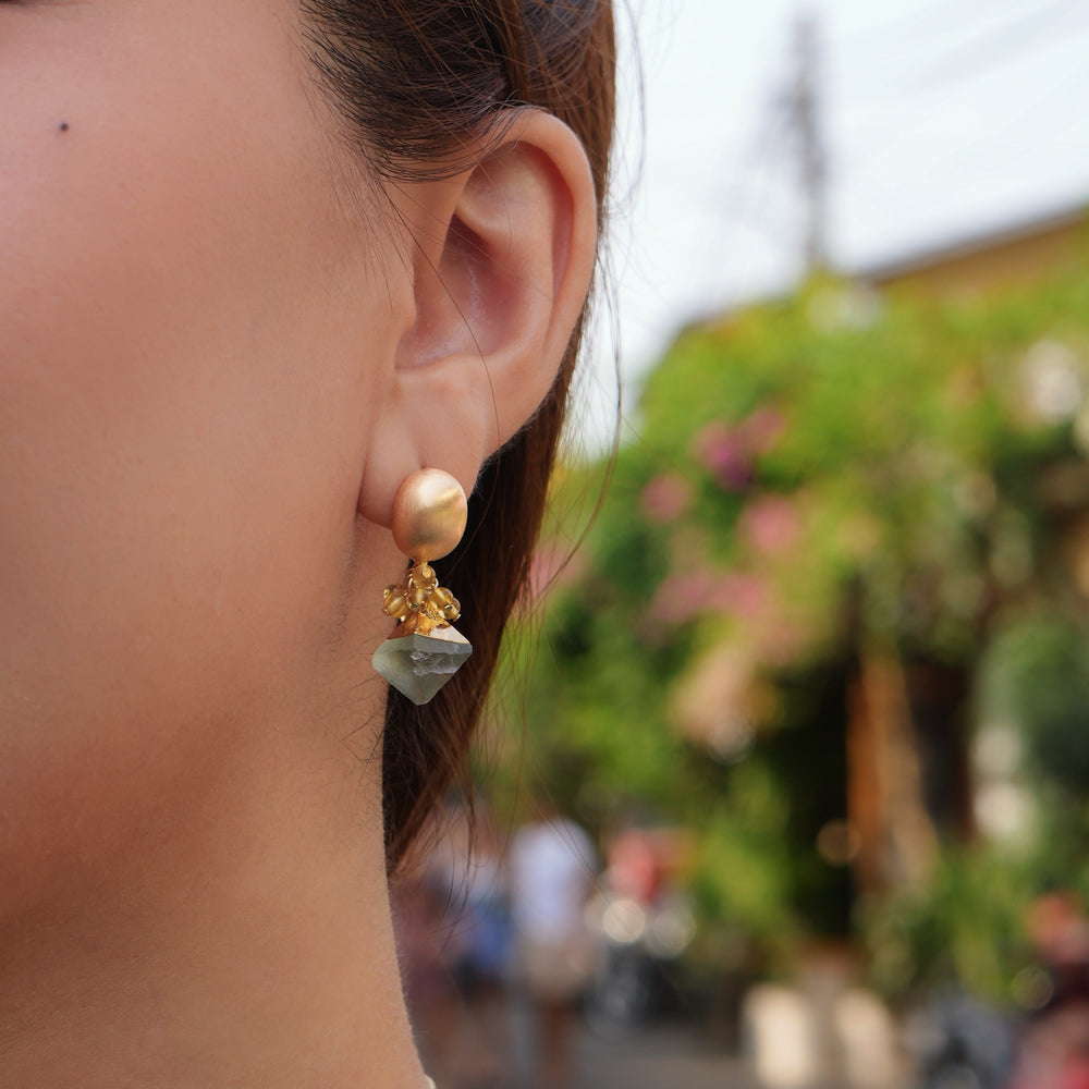 Seafoam Prasiolite Earrings