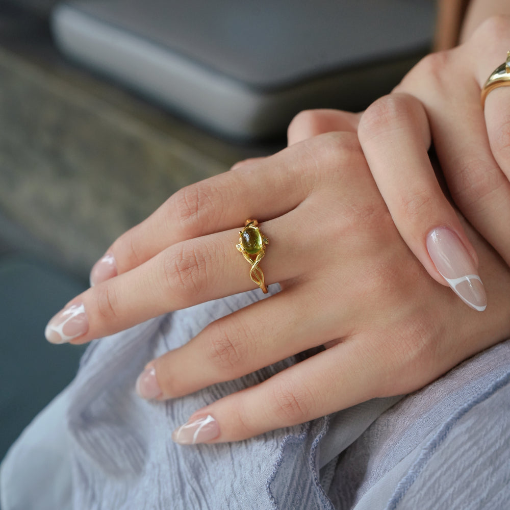 Lush Green Peridot Ring