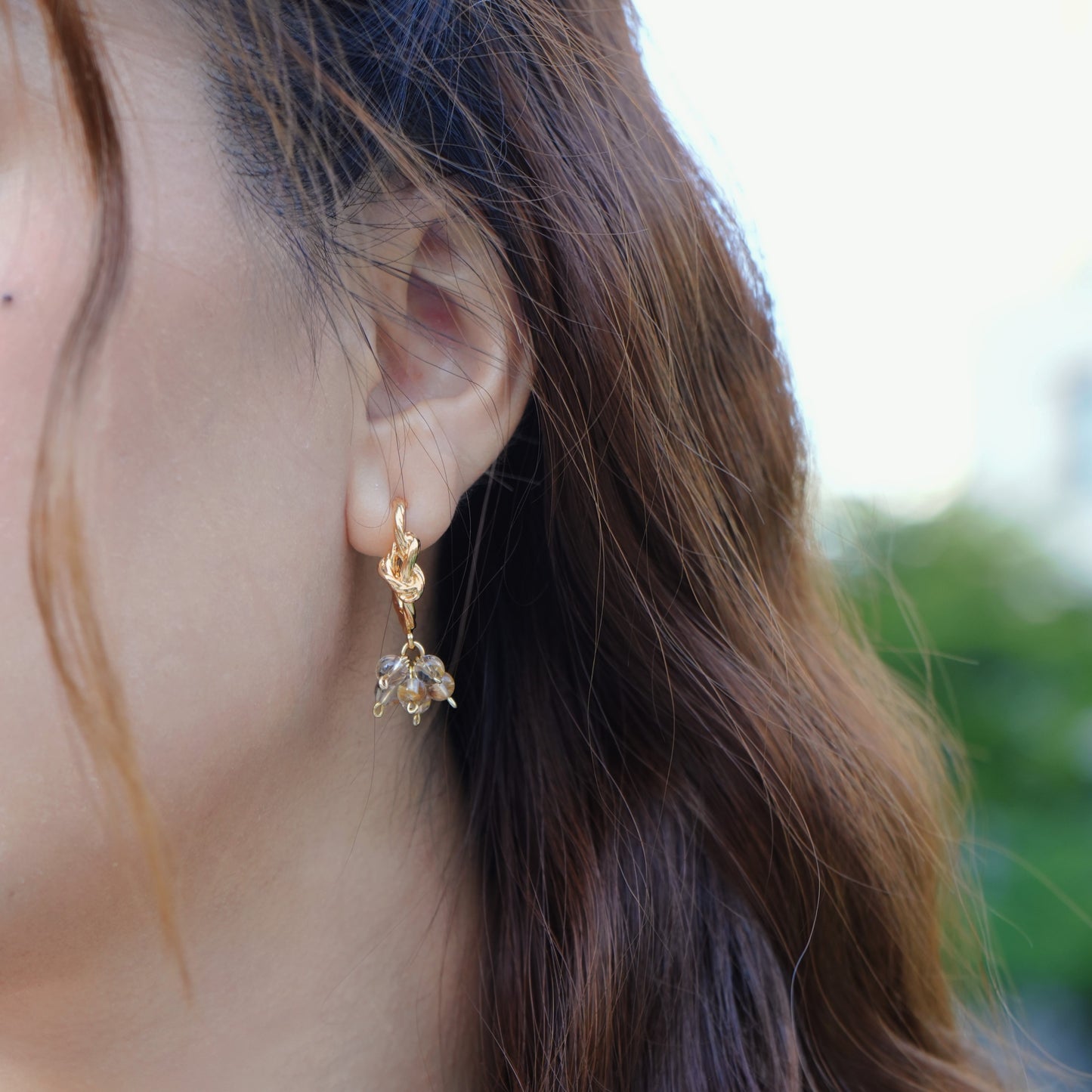 Golden Tie Earrings