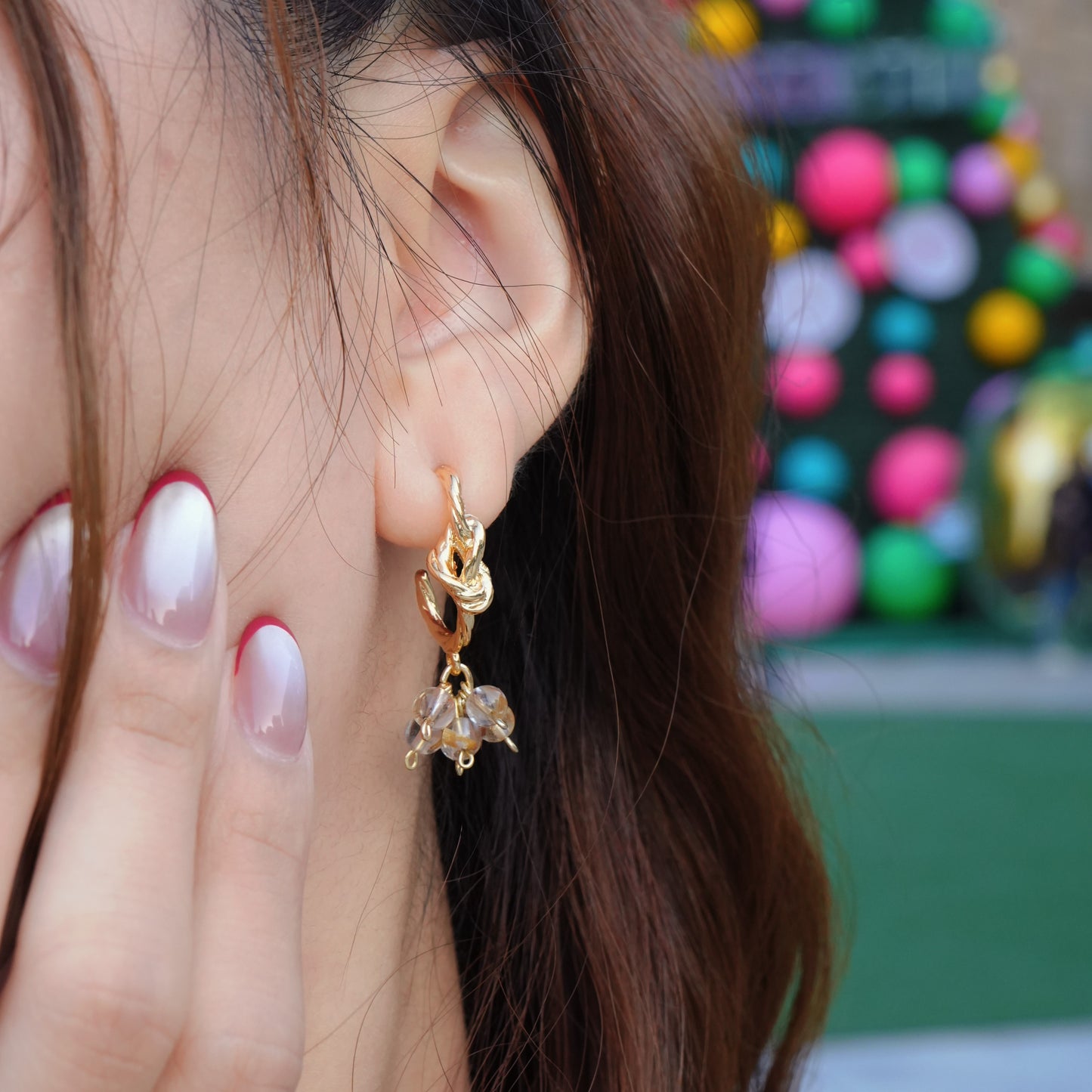 Golden Tie Earrings